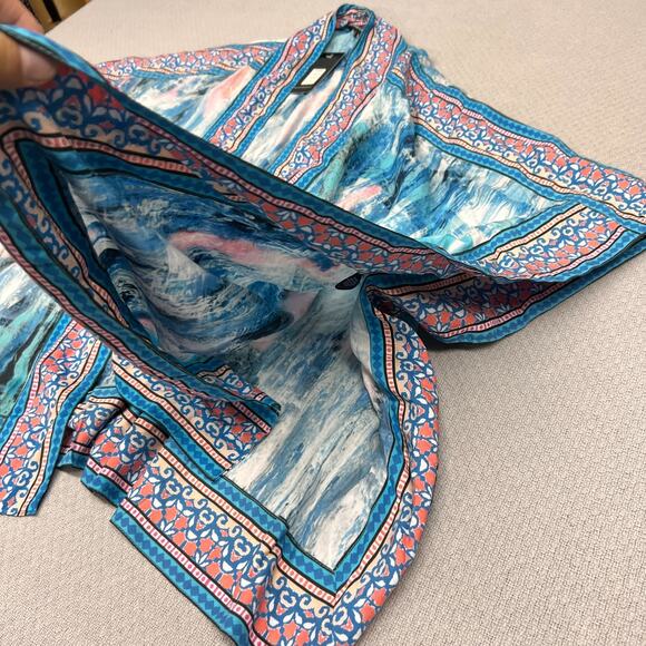 Tolani Collection Open Front Wrap Kimono Womens Large Colorful Boho Art - Picture 7 of 10